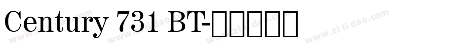Century 731 BT字体转换